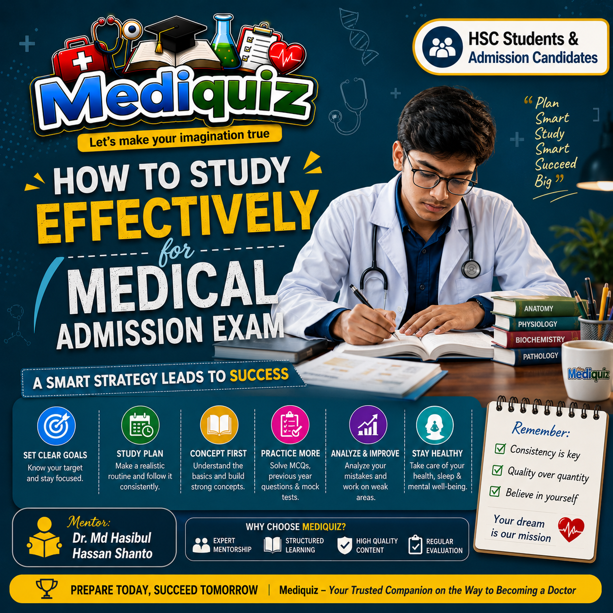 How to study effectively for Medical Admission Exam