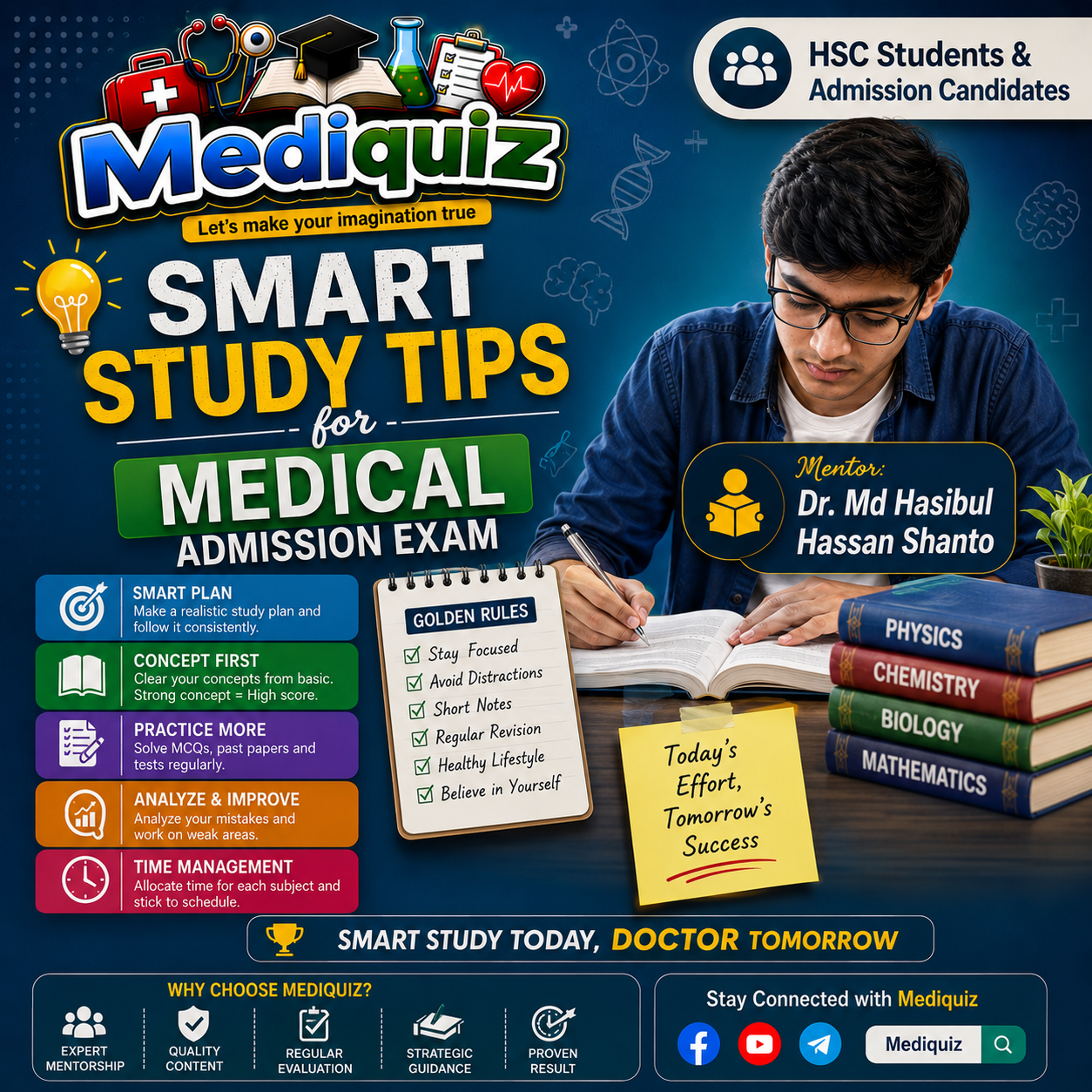 Smart study tips for Medical Admission Exam